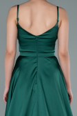 Green Long Satin Evening Dress ABU1601