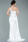 Long White Prom Gown ABU2373