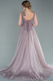 Long Rose Colored Haute Couture ABU2377