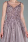 Long Rose Colored Haute Couture ABU2377