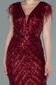 Long Burgundy Evening Dress ABU881