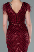 Long Burgundy Evening Dress ABU881
