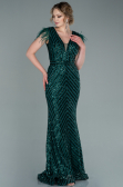 Emerald Green Long Evening Dress ABU881
