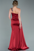 Long Burgundy Satin Evening Dress ABU2386