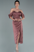 Midi Mink Satin Invitation Dress ABK1404