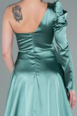 Mint Long Satin Evening Dress ABU1715