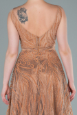 Long Gold Evening Dress ABU2418