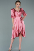 Midi Onion Skin Satin Invitation Dress ABK1409