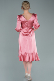 Midi Onion Skin Satin Invitation Dress ABK1409