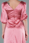 Midi Onion Skin Satin Invitation Dress ABK1409