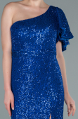 Sax Blue Long Mermaid Evening Dress ABU1891