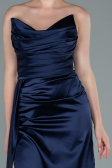 Navy Blue Mermaid Evening Dress ABU370