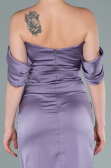Midi Lila Satin Invitation Dress ABK1404