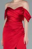 Midi Red Satin Invitation Dress ABK1404