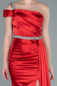 Long Red Satin Evening Dress ABU2363