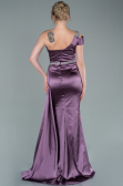 Long Lavender Satin Evening Dress ABU2363