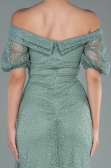 Long Turquoise Dantelle Evening Dress ABU2427