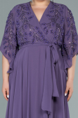 Lila Long Chiffon Plus Size Evening Dress ABU2071