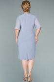Grey Short Chiffon Evening Dress ABK1294