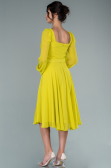 Midi Pistachio Green Chiffon Invitation Dress ABK1441