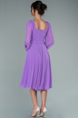 Midi Lila Chiffon Invitation Dress ABK1441