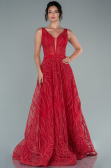 Red Long Evening Dress ABU2418