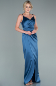 Grey-Indigo Long Engagement Dress ABU564