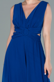 Sax Blue Chiffon Invitation Dress DS1300