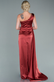 Light Brown Long Satin Prom Gown ABU2173