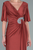 Long Light Brown Evening Dress ABU2443