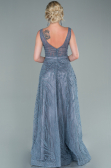 Grey Long Evening Dress ABU2418