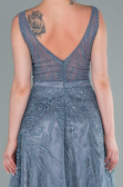 Grey Long Evening Dress ABU2418