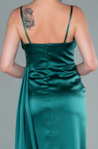Long Emerald Green Satin Evening Dress ABU2477