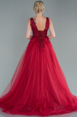 Long Burgundy Evening Dress ABU2107