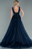 Long Navy Blue Evening Dress ABU2107