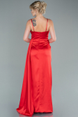 Long Red Satin Evening Dress ABU2477
