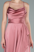 Onion Skin Long Satin Evening Dress ABU1843