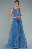 Long Indigo Evening Dress ABU2418