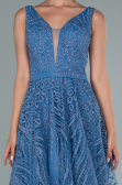 Long Indigo Evening Dress ABU2418