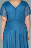 Long Indigo Plus Size Evening Dress ABU2498