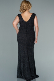 Long Anthracite Plus Size Evening Dress ABU2438