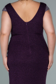 Long Purple Plus Size Evening Dress ABU2438