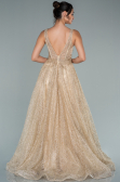 Long Gold Evening Dress ABU2131