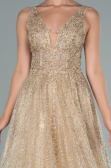Long Gold Evening Dress ABU2131