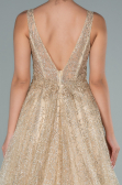 Long Gold Evening Dress ABU2131