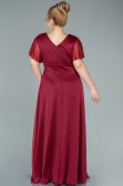 Burgundy Long Plus Size Evening Dress ABU2498