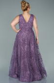 Long Lavender Plus Size Evening Dress ABU2537