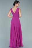 Fuchsia Chiffon Invitation Dress ABT075