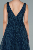 Long Navy Blue Evening Dress ABU2418