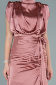 Onion Skin Long Satin Evening Dress ABU2133